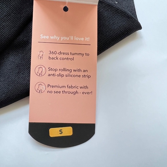 Shapermint Fresh Control Mid-Waist Shaper Bike Shorts S Black New with tags - Picture 6 of 7